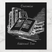 Schwarz-Weiß-Akademie Weinetikett (Einzelnes Label)