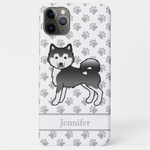 Schwarz-Weiß-Alaskan-Malamute Niedlicher Hund und Case-Mate iPhone Hülle