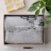 Schwarz-Weiß-Alice im Wunderland mit Duchess Seidenpapier (Geschenk)