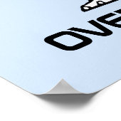 Schwarz-Weiß-Alien Poster (Ecke)