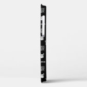 Schwarz-Weiß-Alpaca-iPhone 12 Hüllen von Wighar (Rückseite / Links)