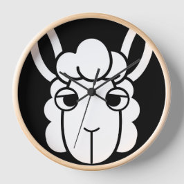 Schwarz-Weiß-Alpaca-Uhr von Wighar Uhr
