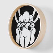 Schwarz-Weiß-Alpaca-Uhr von Wighar Uhr (Winkel)