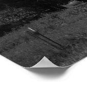 Schwarz & Weiß Altes Bauernhaus 16x20 Poster (Ecke)