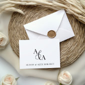 Schwarz-Weiß-Ampere und Moderne Vielen Dank Dankeskarte