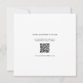 Schwarz-Weiß-Ampersand Foto Collage Hochzeit Save The Date (Rückseite)