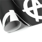 Schwarz-Weiß-Anarchie Geschenkpapier (Rolleneckpunkt)