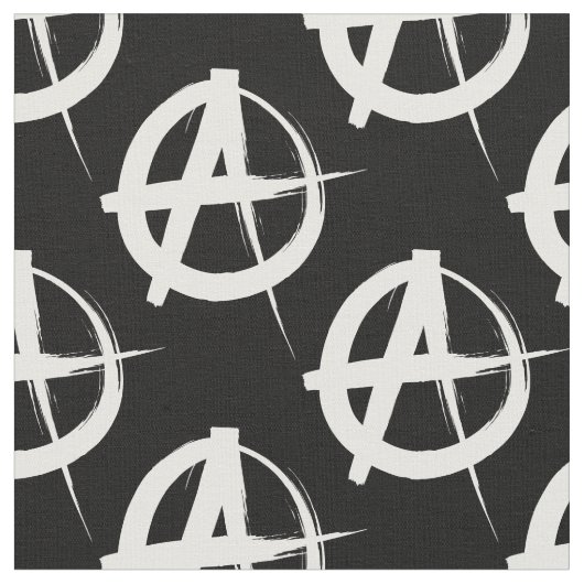Schwarz-Weiß-Anarchie Stoff (Nahaufnahme)