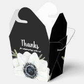 Schwarz-Weiß-Anemonen Wasserfarben Geschenkschachtel (Geöffnet)