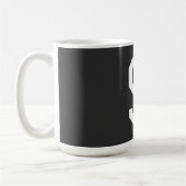Schwarz-Weiß-Anfangsbuchstaben Mit Monogramm Schli Kaffeetasse (Links)