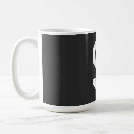 Schwarz-Weiß-Anfangsbuchstaben Mit Monogramm Schli Kaffeetasse (Links)