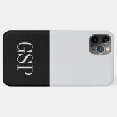 Schwarz-Weiß-Anfangsfarbblock Case-Mate iPhone Hülle (Rückseite (Horizontal))