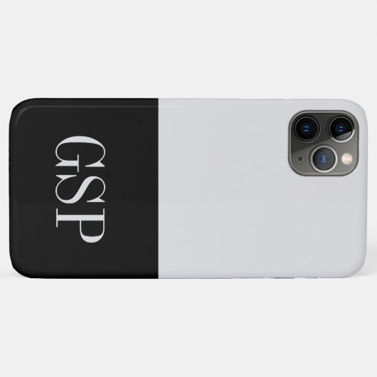 Schwarz-Weiß-Anfangsfarbblock Case-Mate iPhone Hülle (Rückseite (Horizontal))