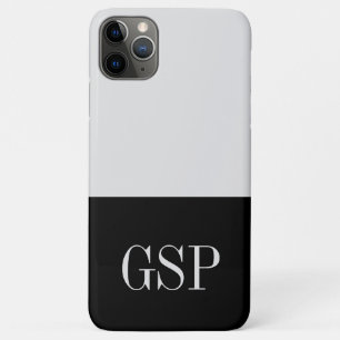 Schwarz-Weiß-Anfangsfarbblock Case-Mate iPhone Hülle