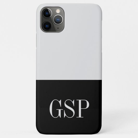 Schwarz-Weiß-Anfangsfarbblock Case-Mate iPhone Hülle (Rückseite)