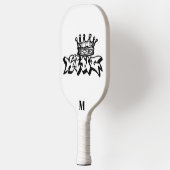 Schwarz-Weiß-Anime-King-Moderne Monogram Pickleball Schläger (Links)