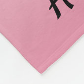 Schwarz-Weiß-Anker Fleecedecke (Ecke)