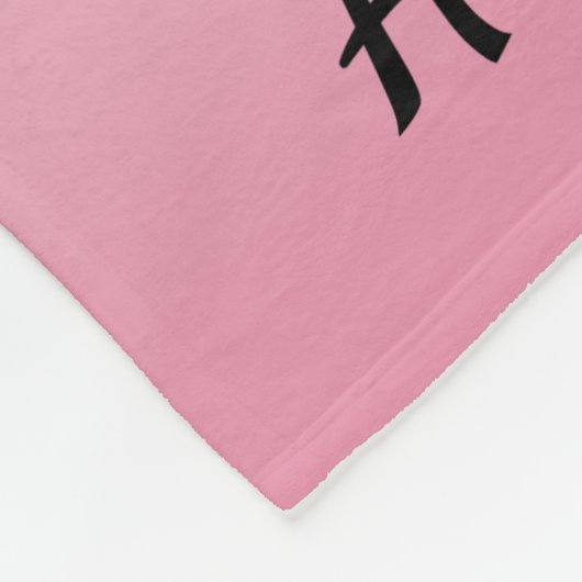 Schwarz-Weiß-Anker Fleecedecke (Ecke)