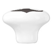 Schwarz-Weiß-Ankerdesign Keramikknauf (Seitenansicht)