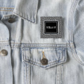 Schwarz-weiß anpassbarer Name Button (Beispiel)