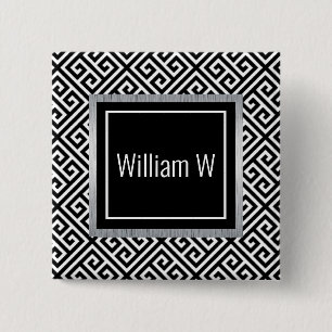 Schwarz-weiß anpassbarer Name Button