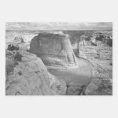Schwarz-Weiß Ansel Adams Canyon Fotografie Geschenkpapier Set (Vorderseite)