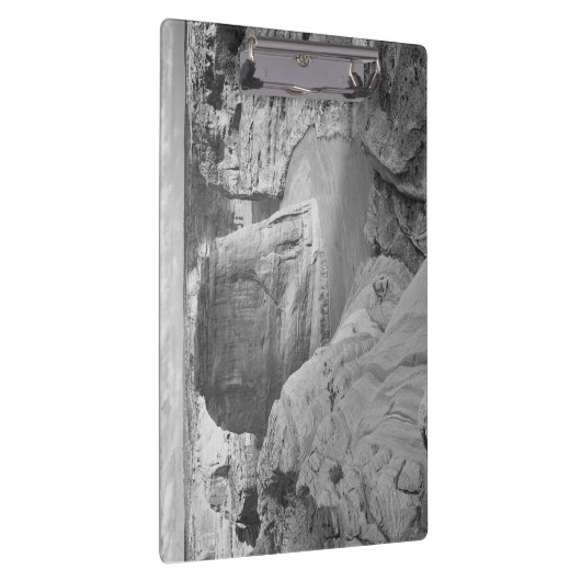 Schwarz-Weiß Ansel Adams Canyon Fotografie Klemmbrett (Rechts)