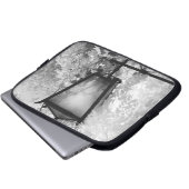 Schwarz-Weiß-Ansicht der Leuchte Laptopschutzhülle (Vorne Knopf)