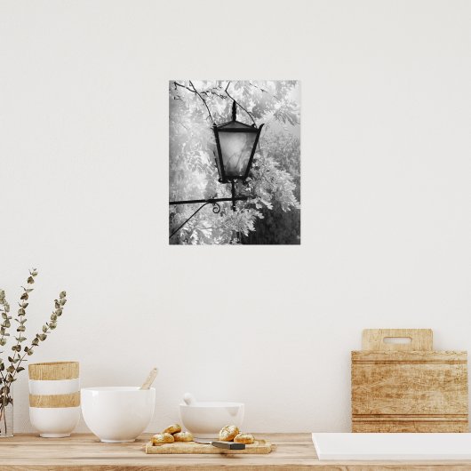 Schwarz-Weiß-Ansicht der Leuchte Poster (Küche)