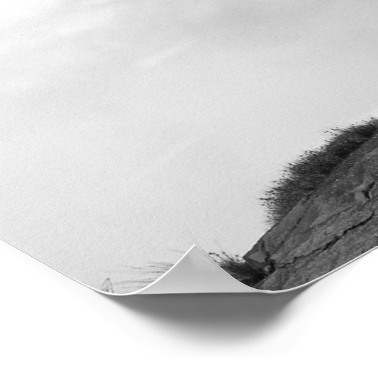 Schwarz-Weiß-Ansicht mit hoher Winkelansicht Poster (Ecke)