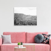Schwarz-Weiß-Ansicht über den Grand Canyon 16x20 Leinwanddruck (Insitu (Wohnzimmer))