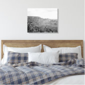 Schwarz-Weiß-Ansicht über den Grand Canyon 16x20 Leinwanddruck (Insitu (Schlafzimmer))