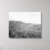 Schwarz-Weiß-Ansicht über den Grand Canyon 16x20 Leinwanddruck (Vorderseite)