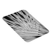 Schwarz-Weiß-Ansicht von Palmenblättern Magnet (Rechte Seite)