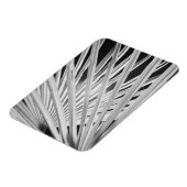 Schwarz-Weiß-Ansicht von Palmenblättern Magnet (Linke Seite)
