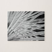 Schwarz-Weiß-Ansicht von Palmenblättern Puzzle (Horizontal)