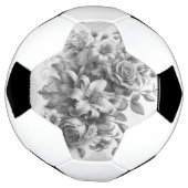 Schwarz-Weiß-Antike Blumen Perfektion Fußball (Gedreht)