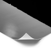 Schwarz-Weiß-Antike Kolumnen Fotografisches Poster (Ecke)