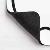 Schwarz-Weiß-Apfel. Mousepad (Ecke)