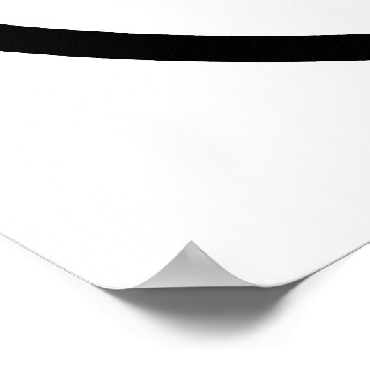 Schwarz-Weiß-Apfel. Poster (Ecke)