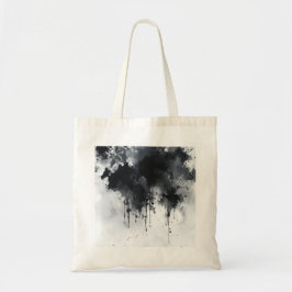 Schwarz-Weiß-Aquarelldruck 2 Tasche