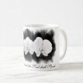 Schwarz-Weiß-Aquarellorchio Kaffeetasse (VorderseiteRechts)