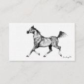 Schwarz-Weiß-Arabien Visitenkarte (Rückseite)