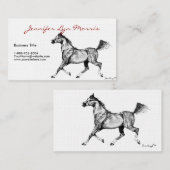 Schwarz-Weiß-Arabien Visitenkarte (Vorne/Hinten)