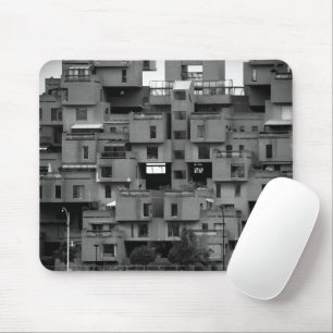 Schwarz-Weiß-Architektur- Mousepad