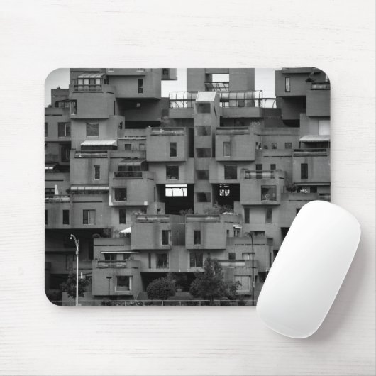 Schwarz-Weiß-Architektur- Mousepad (Mit Mouse)