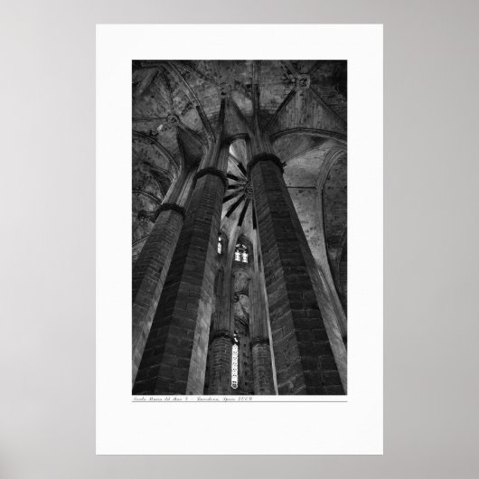 Schwarz-Weiß-Architektur Poster (Vorne)