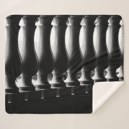 Schwarz-Weiß-Architektur Sherpadecke (Vorderseite (Horizontal))