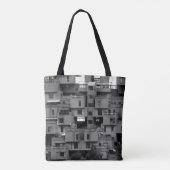 Schwarz-Weiß-Architektur Tasche (Rückseite)