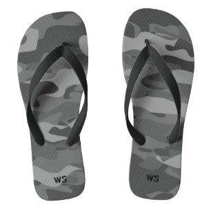 Schwarz-Weiß-Armee-Tarnung Badesandalen